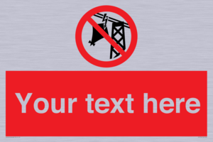 Custom prohibition do not fly kites near overhead electrical power lines